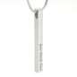 Stick Necklace - 2 Sides Engraved (Front & Back)