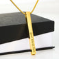 Stick Necklace - 2 Sides Engraved (Front & Back)