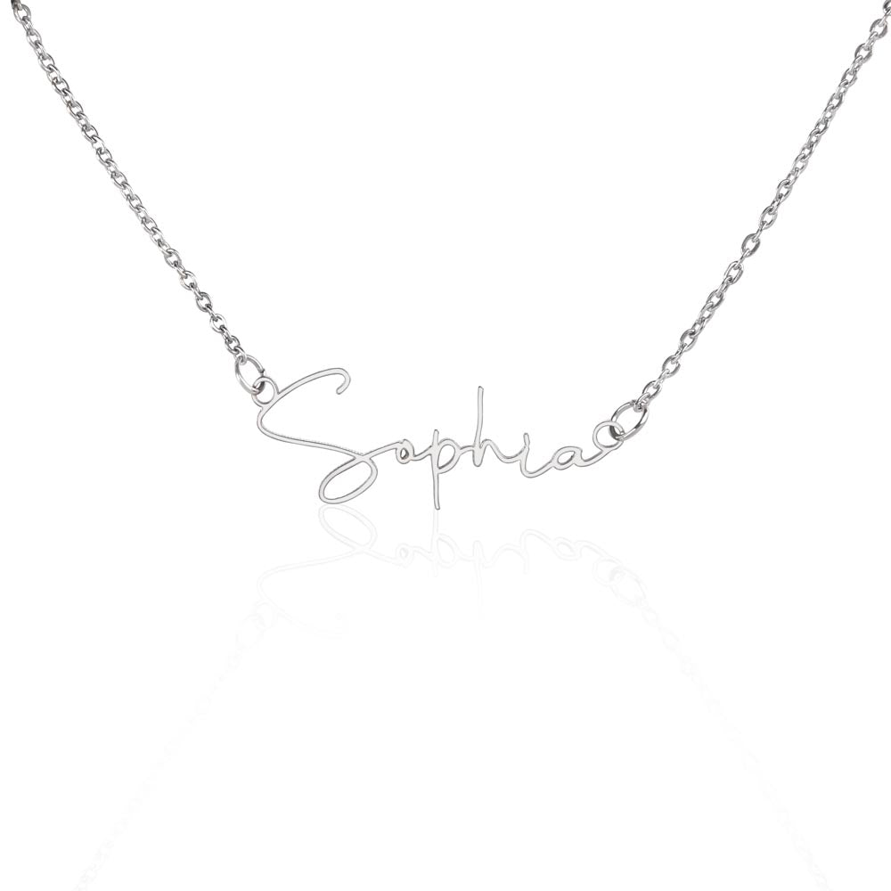 signature name necklace