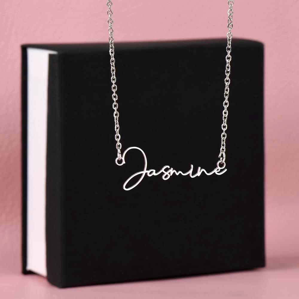 signature name necklace