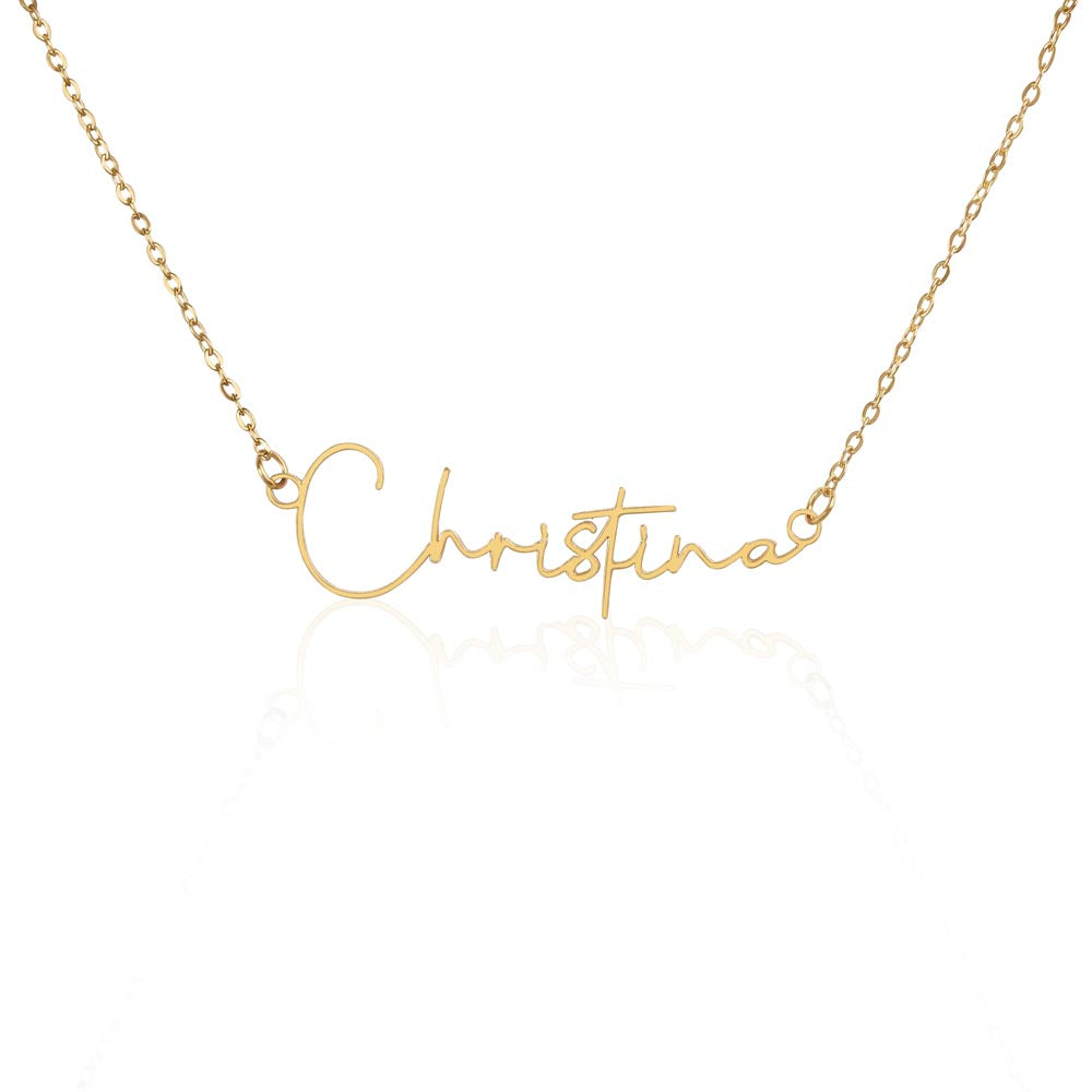 signature name necklace