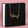 signature name necklace