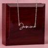 signature name necklace