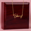 signature name necklace