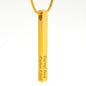 Personalized Vertical Bar Necklace