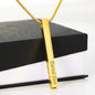 Personalized Vertical Bar Necklace