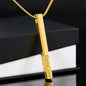 Personalized Vertical Bar Necklace