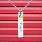 engraved birthstone necklace