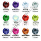 Engraved Birthstone Necklace